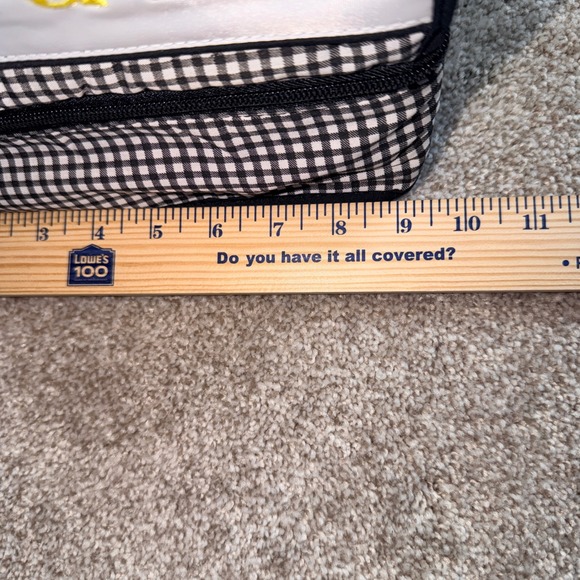 Elegant Kids 2000 Vintage Diaper Bag Navy Gingham Puppy Cat EK22114 NWT USA - Picture 11 of 13